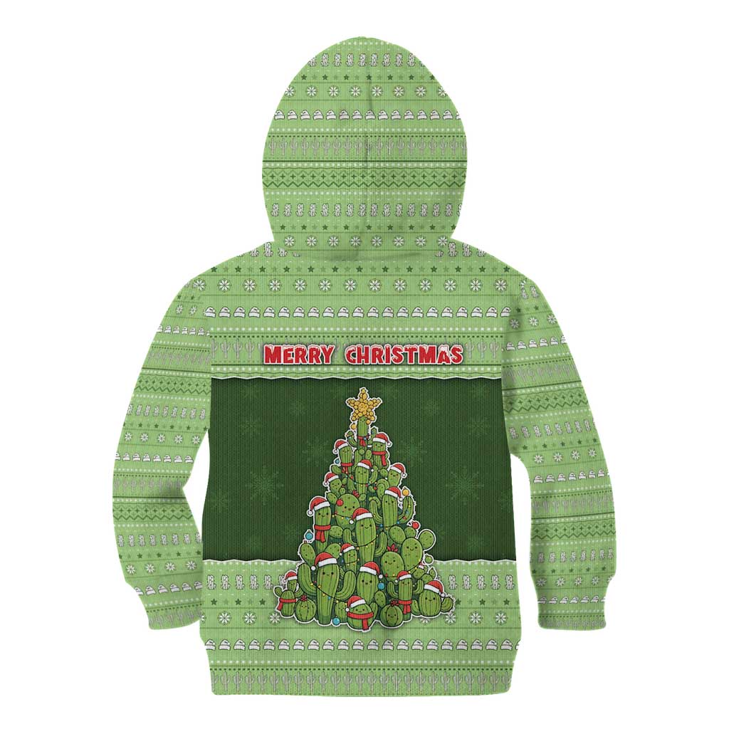 Cactus Christmas Kid Hoodie Merry Cactmas - Wonder Print Shop