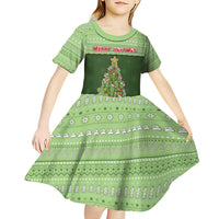 Cactus Christmas Kid Short Sleeve Dress Merry Cactmas - Wonder Print Shop