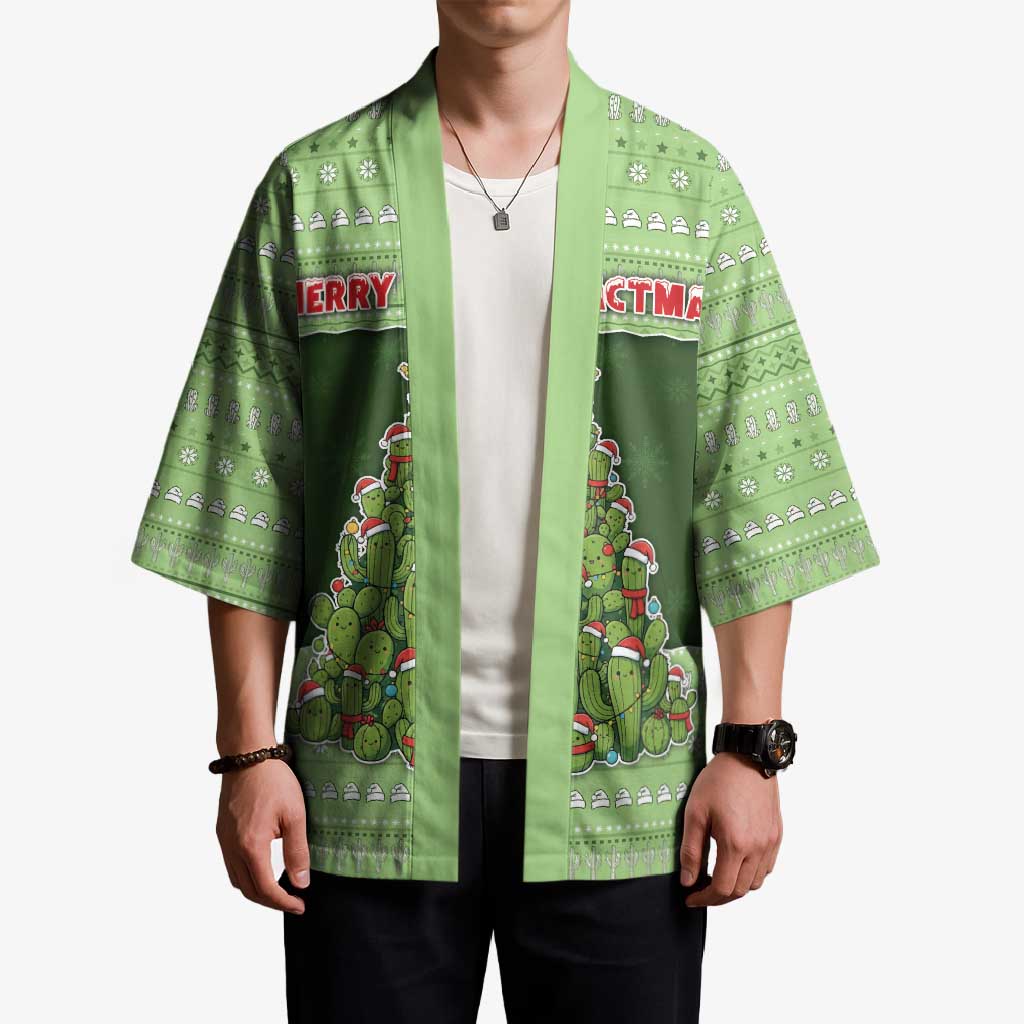 Cactus Christmas Kimono Merry Cactmas - Wonder Print Shop
