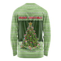 Cactus Christmas Long Sleeve Shirt Merry Cactmas - Wonder Print Shop