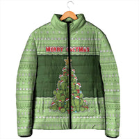 Cactus Christmas Padded Jacket Merry Cactmas - Wonder Print Shop