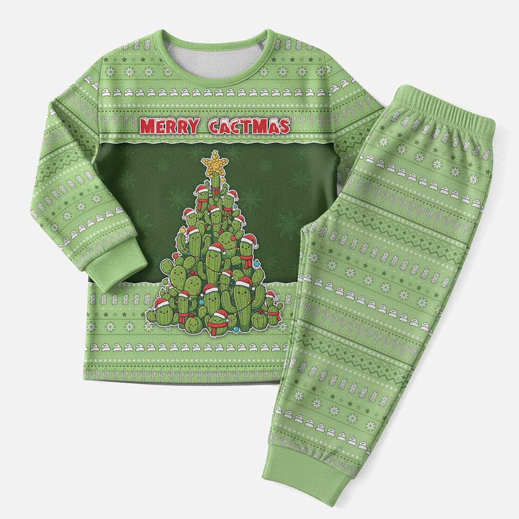 Cactus Christmas Pajama Set Merry Cactmas - Wonder Print Shop
