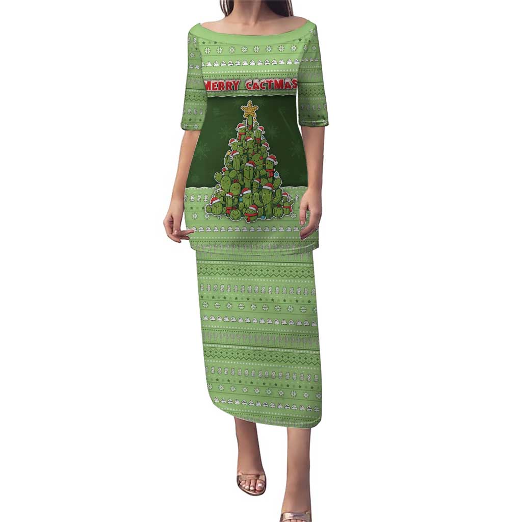 Cactus Christmas Puletasi Merry Cactmas - Wonder Print Shop