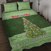 Cactus Christmas Quilt Bed Set Merry Cactmas - Wonder Print Shop