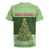 Cactus Christmas Rugby Jersey Merry Cactmas - Wonder Print Shop