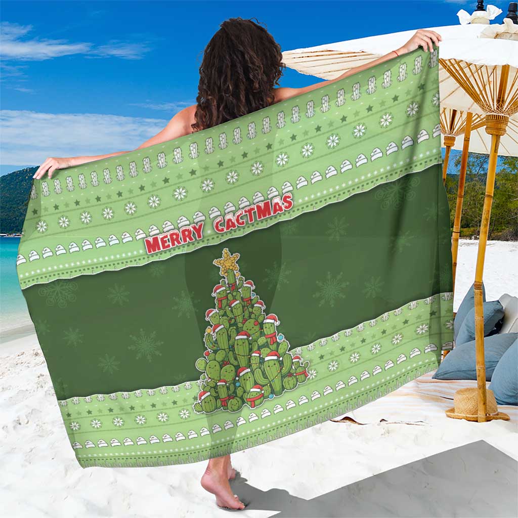 Cactus Christmas Sarong Merry Cactmas - Wonder Print Shop