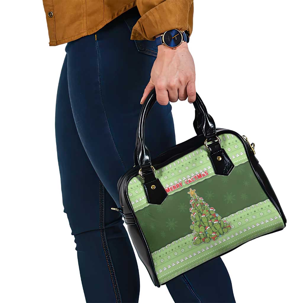 Cactus Christmas Shoulder Handbag Merry Cactmas - Wonder Print Shop