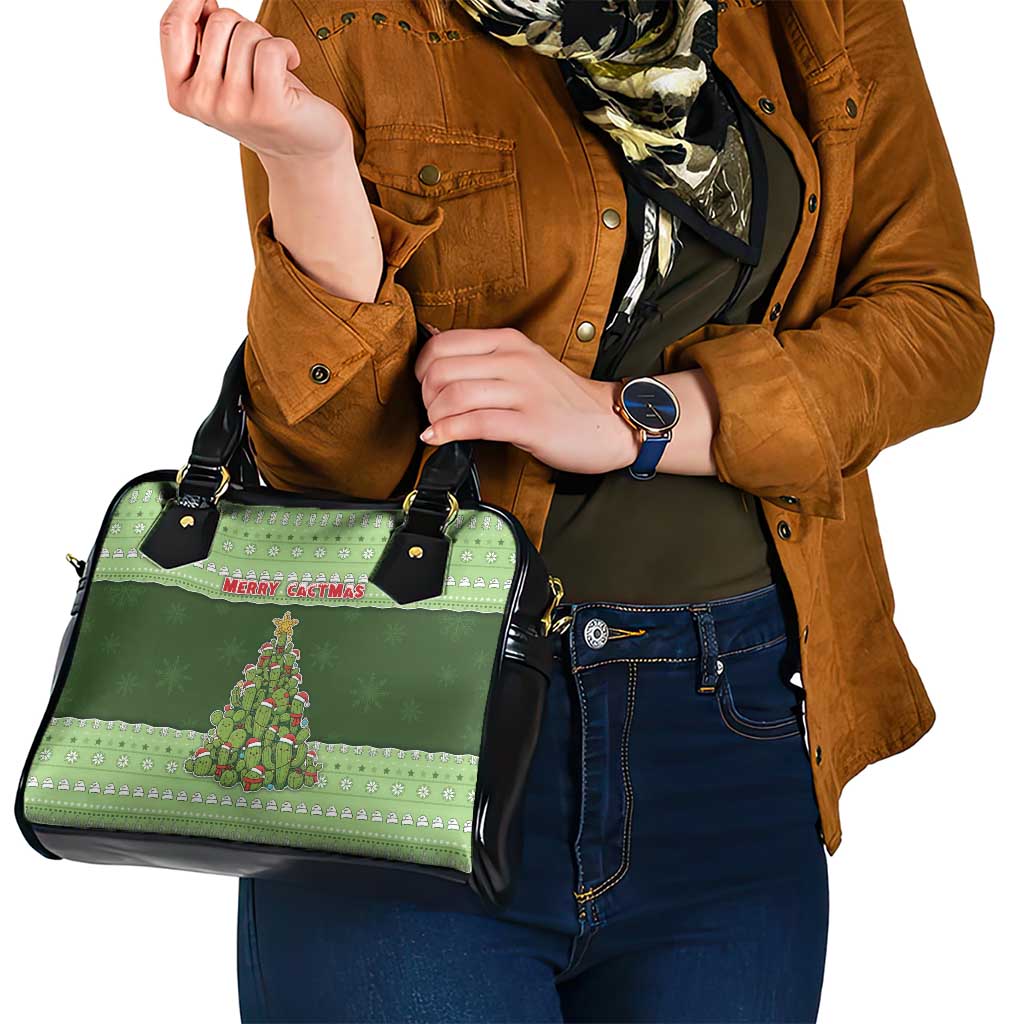 Cactus Christmas Shoulder Handbag Merry Cactmas - Wonder Print Shop