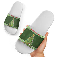 Cactus Christmas Slide Sandals Merry Cactmas - Wonder Print Shop