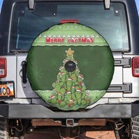 Cactus Christmas Spare Tire Cover Merry Cactmas - Wonder Print Shop
