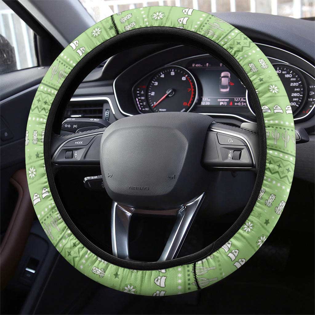 Cactus Christmas Steering Wheel Cover Merry Cactmas - Wonder Print Shop
