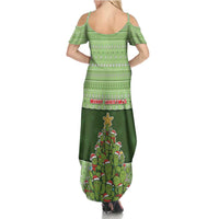Cactus Christmas Summer Maxi Dress Merry Cactmas - Wonder Print Shop