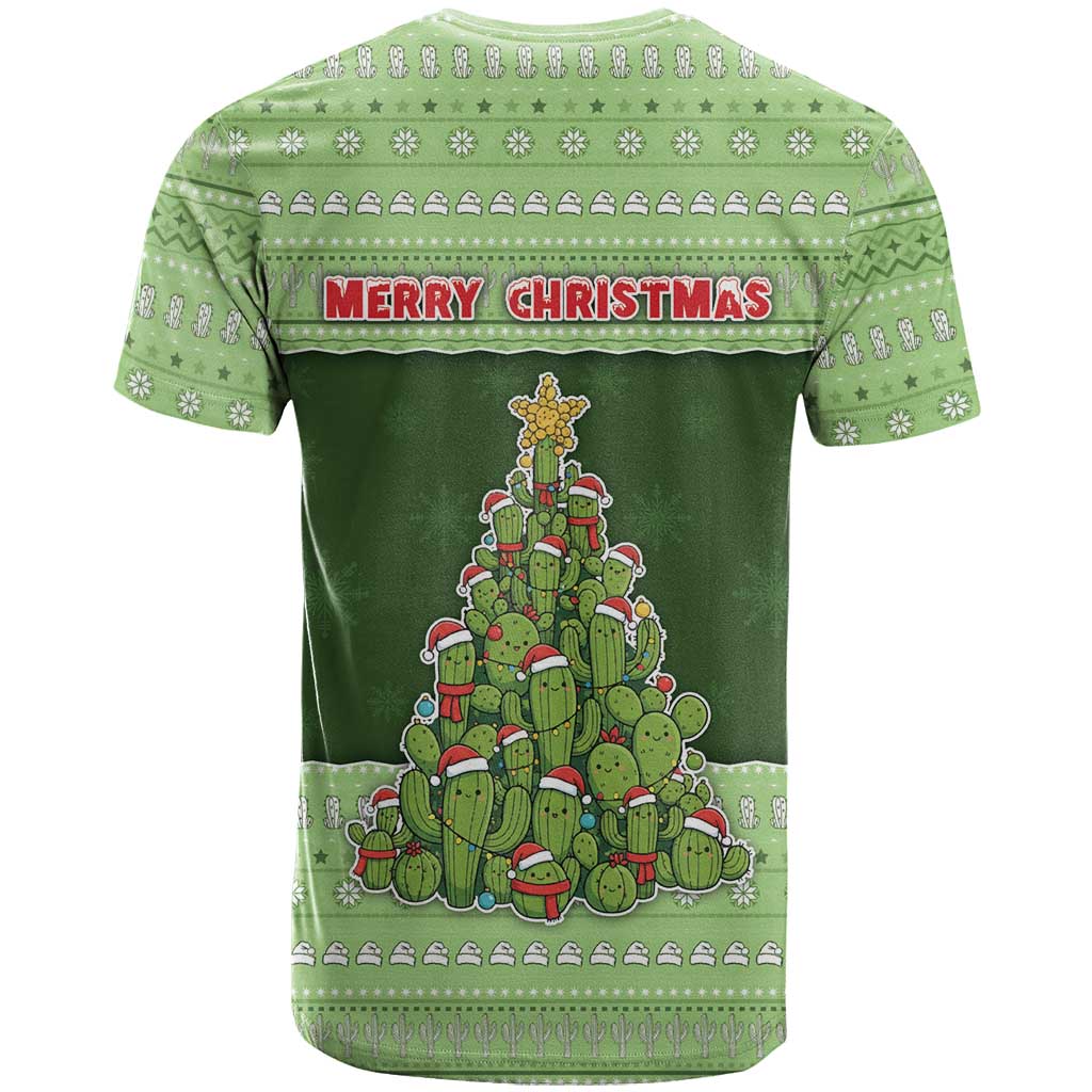 Cactus Christmas T Shirt Merry Cactmas - Wonder Print Shop