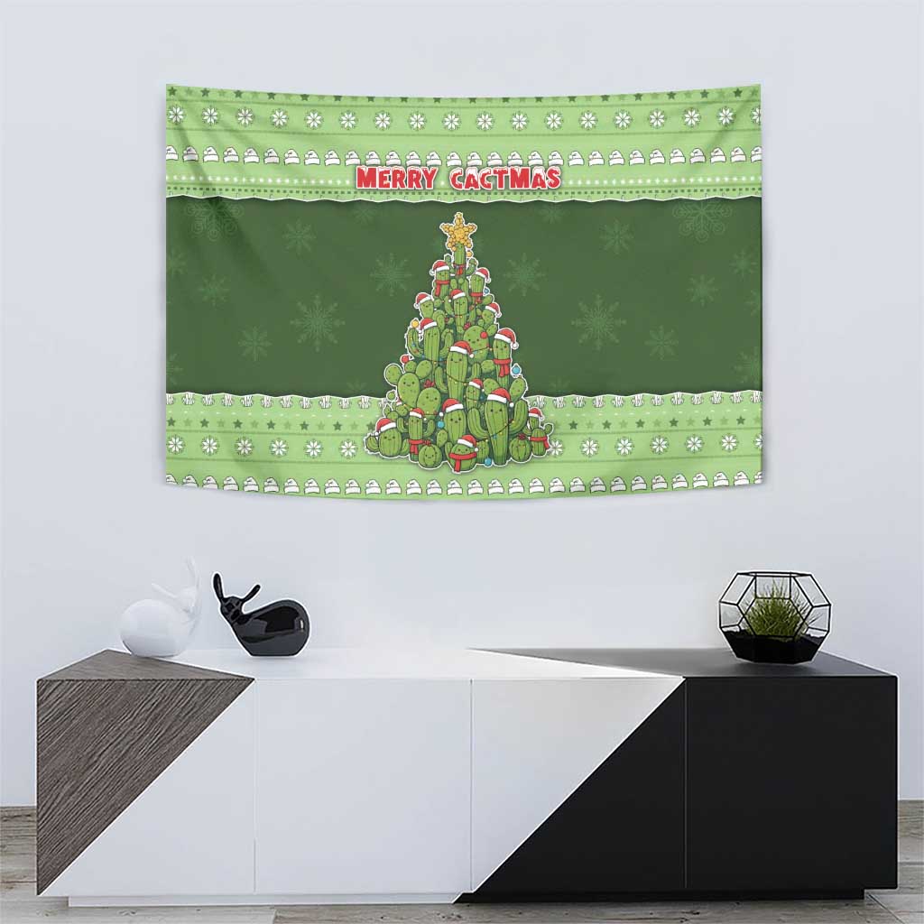 Cactus Christmas Tapestry Merry Cactmas - Wonder Print Shop