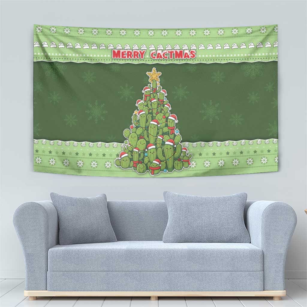 Cactus Christmas Tapestry Merry Cactmas - Wonder Print Shop