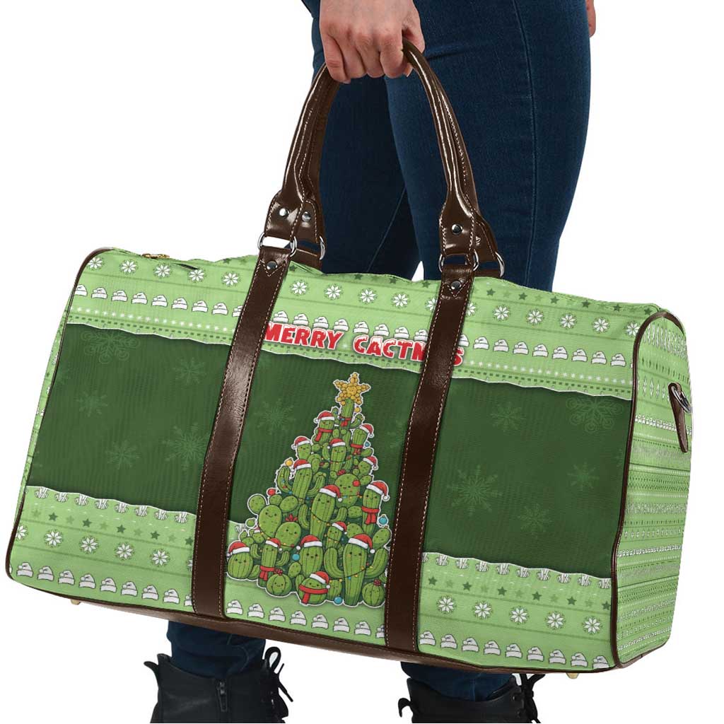 Cactus Christmas Travel Bag Merry Cactmas - Wonder Print Shop