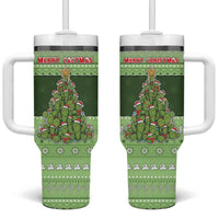 Cactus Christmas Tumbler With Handle Merry Cactmas - Wonder Print Shop