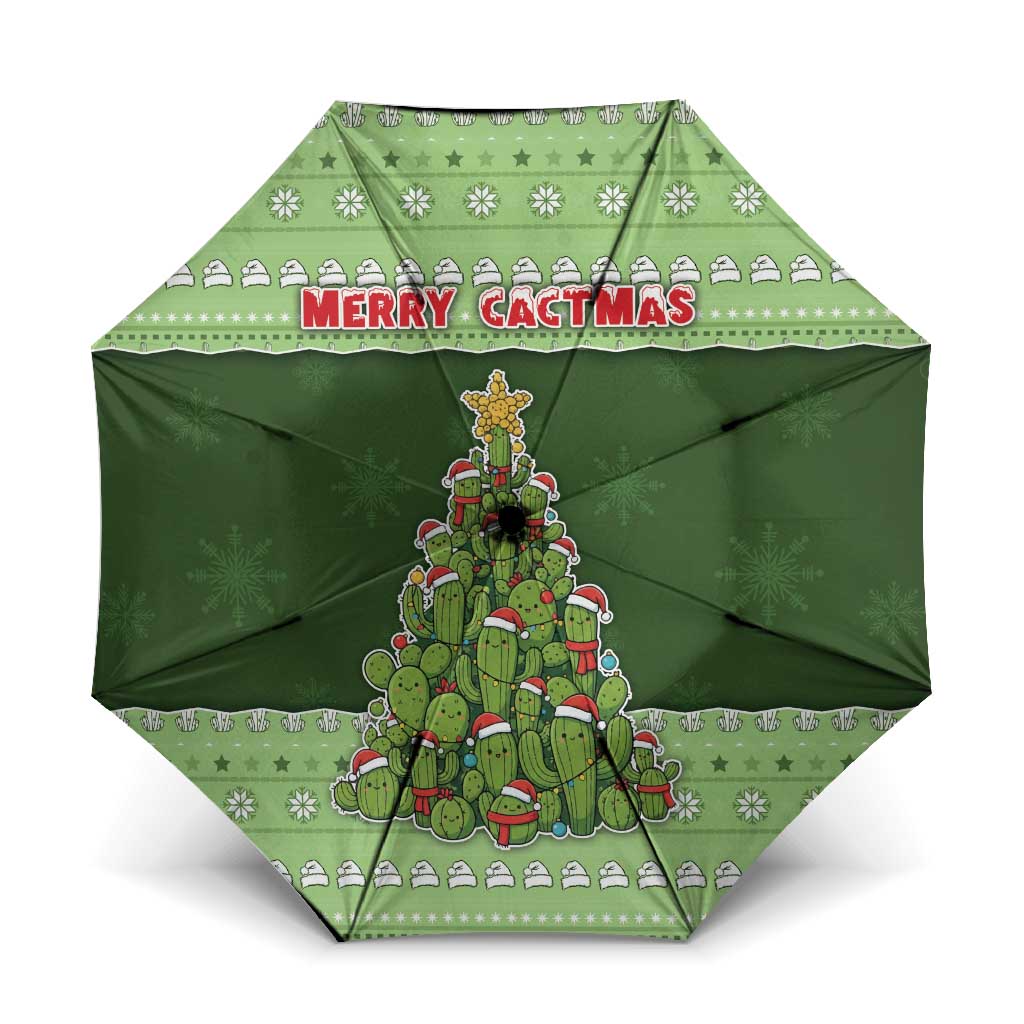 Cactus Christmas Umbrella Merry Cactmas - Wonder Print Shop