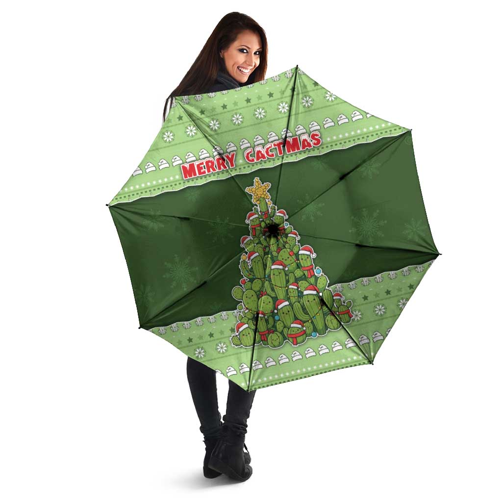 Cactus Christmas Umbrella Merry Cactmas - Wonder Print Shop