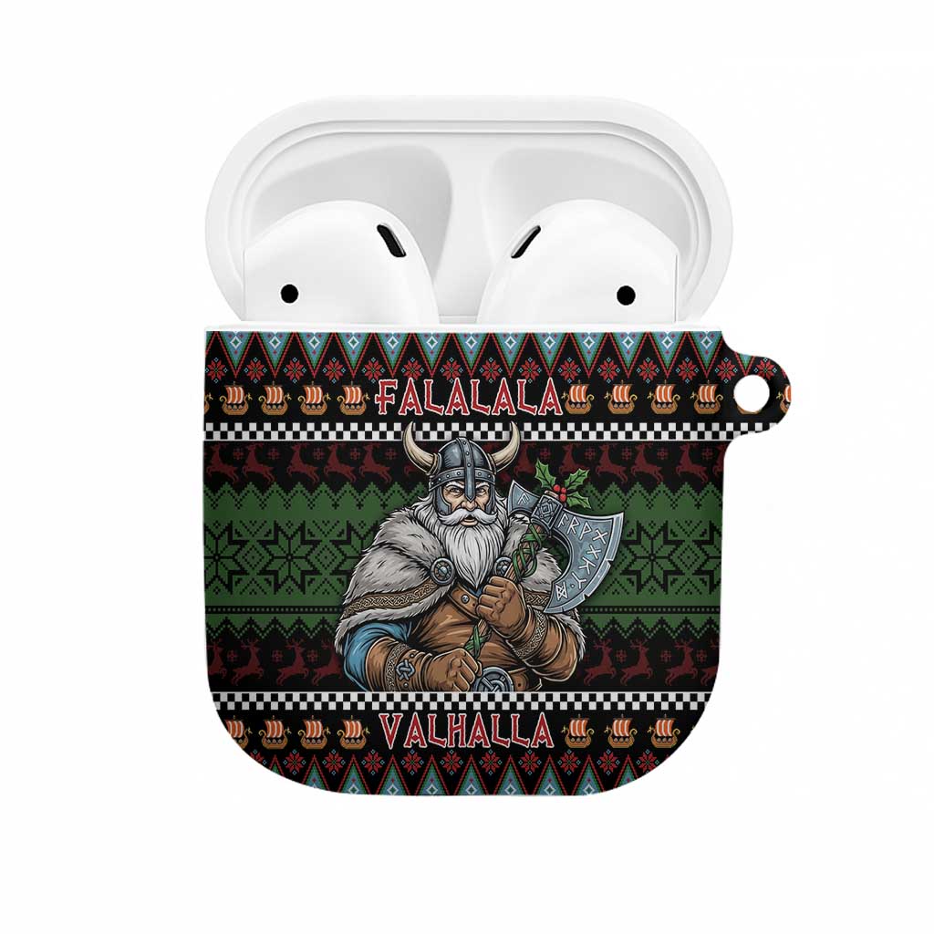 Vikings Christmas AirPods Case Warrior Santa - Wonder Print Shop