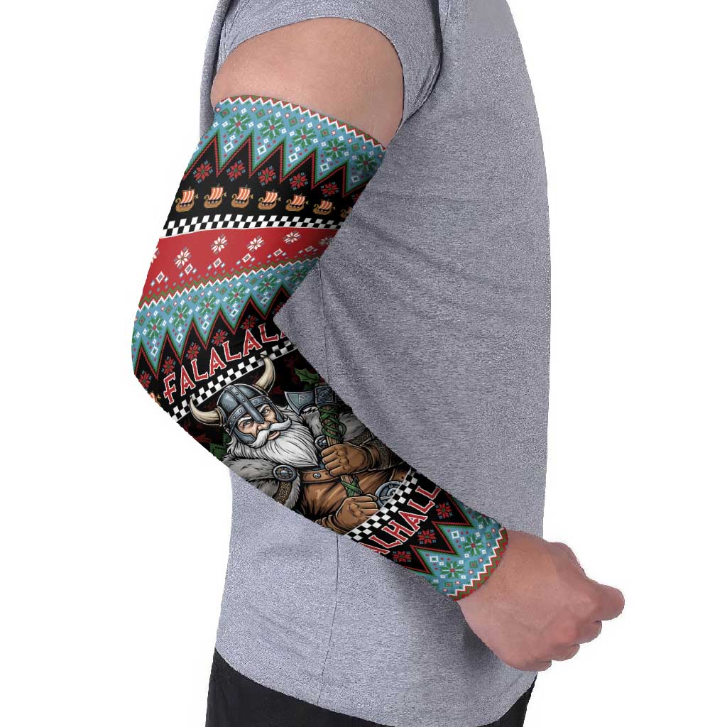 Vikings Christmas Arm Sleeves Warrior Santa - Wonder Print Shop