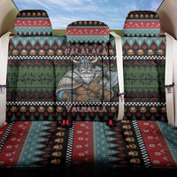 Vikings Christmas Back Car Seat Cover Warrior Santa - Wonder Print Shop