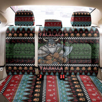 Vikings Christmas Back Car Seat Cover Warrior Santa - Wonder Print Shop