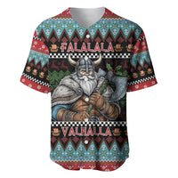Vikings Christmas Baseball Jersey Warrior Santa - Wonder Print Shop