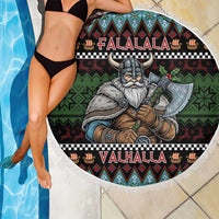 Vikings Christmas Beach Blanket Warrior Santa - Wonder Print Shop