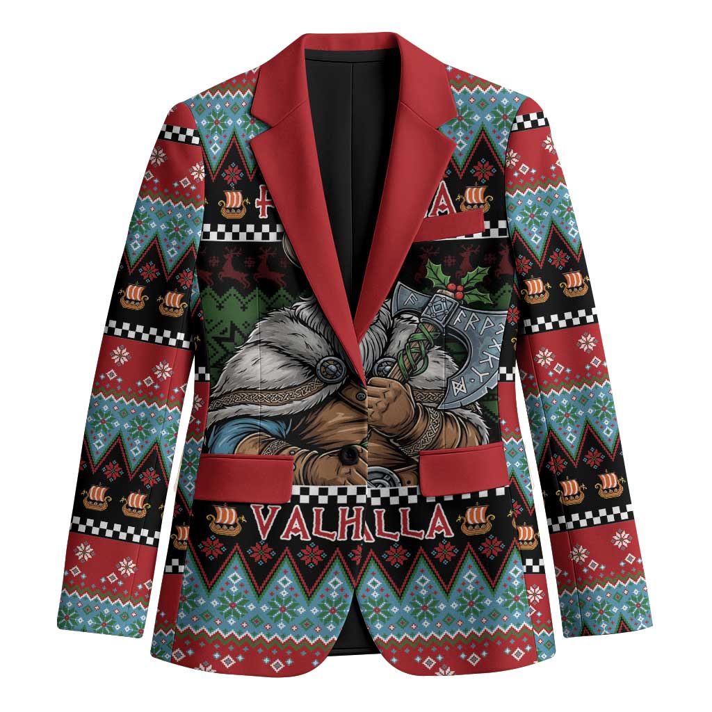 Vikings Christmas Blazer Warrior Santa - Wonder Print Shop