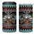 Vikings Christmas 4 in 1 Can Cooler Tumbler Warrior Santa - Wonder Print Shop