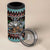 Vikings Christmas 4 in 1 Can Cooler Tumbler Warrior Santa - Wonder Print Shop