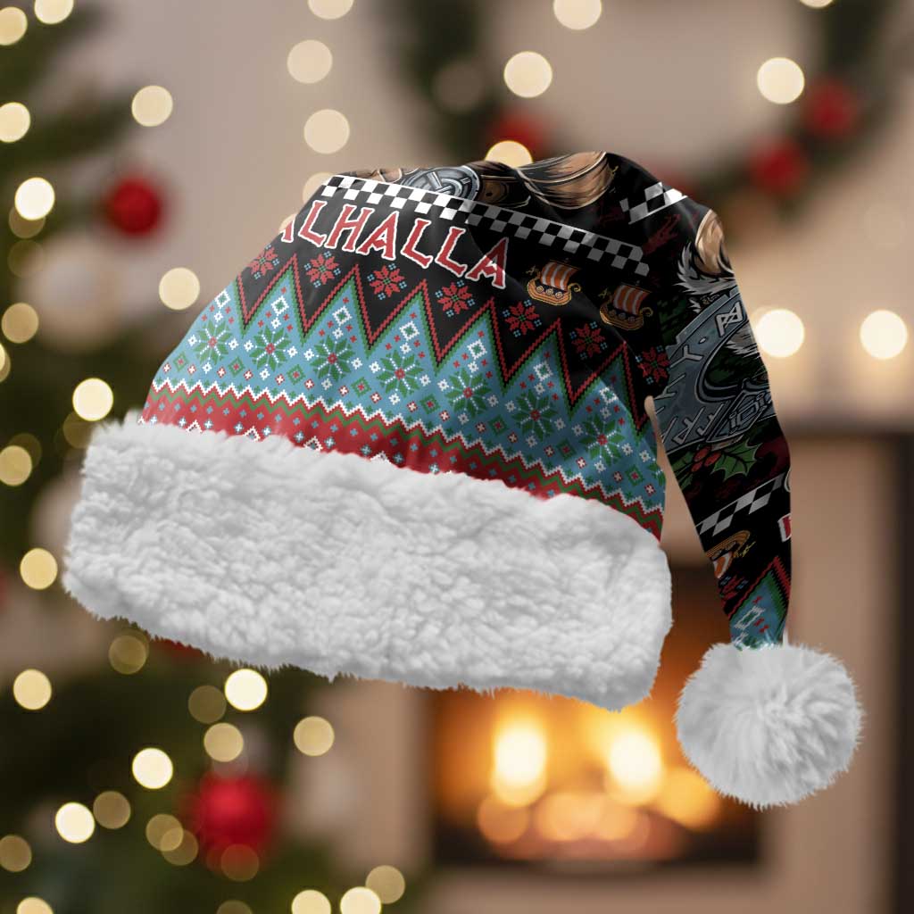 Vikings Christmas Santa Hat Warrior Santa - Wonder Print Shop