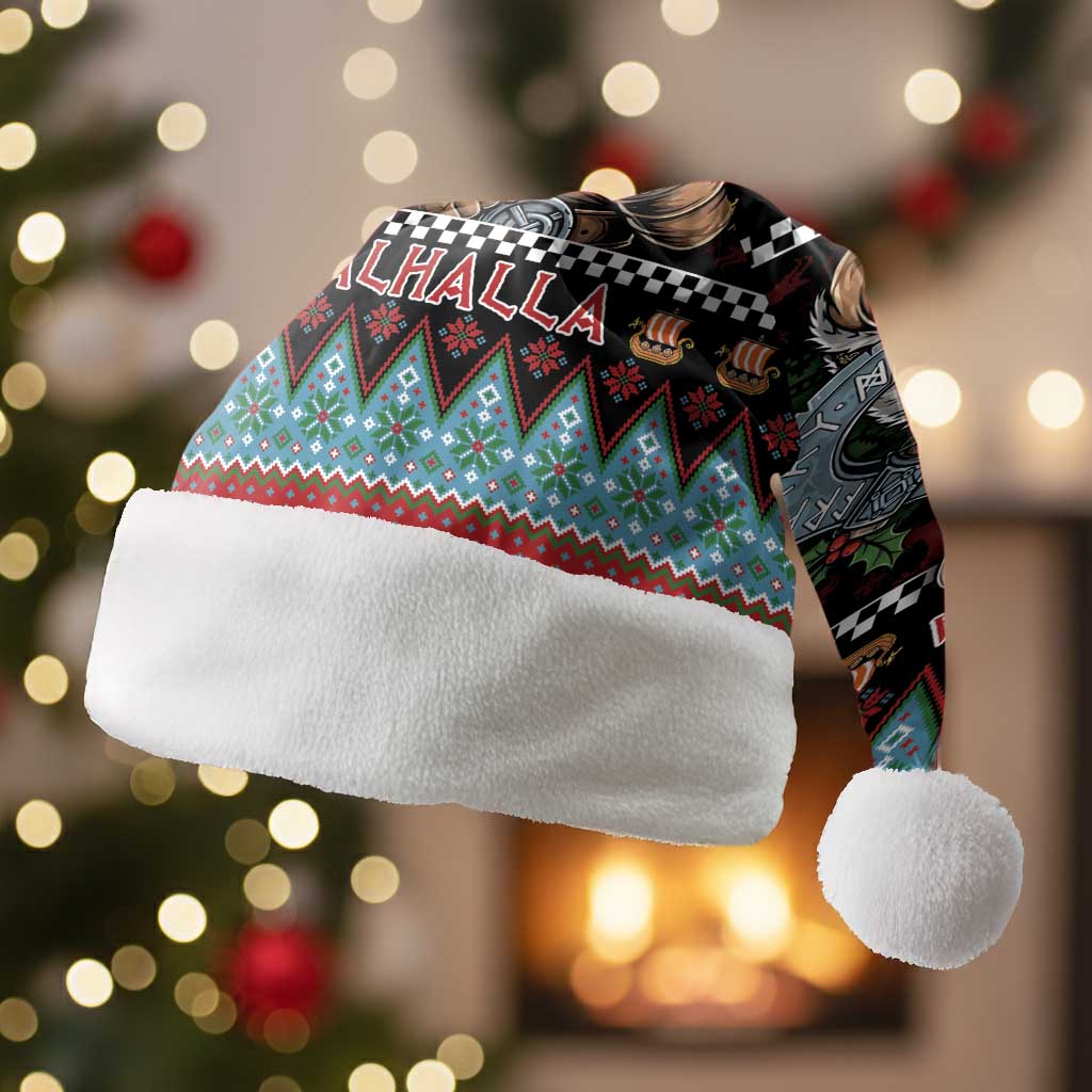 Vikings Christmas Santa Hat Warrior Santa - Wonder Print Shop