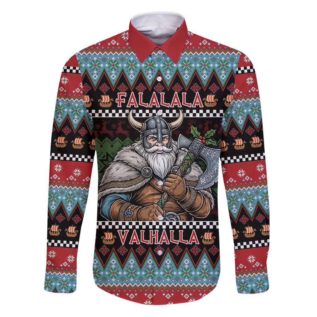 Vikings Christmas Family Matching Puletasi and Hawaiian Shirt Warrior Santa - Wonder Print Shop