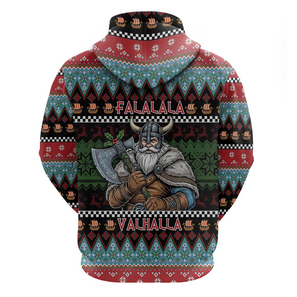 Vikings Christmas Hoodie Warrior Santa - Wonder Print Shop