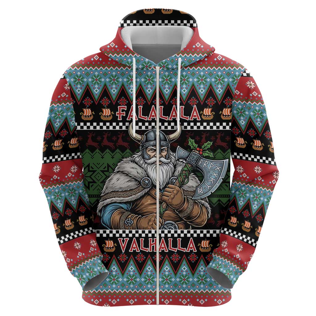 Vikings Christmas Hoodie Warrior Santa - Wonder Print Shop