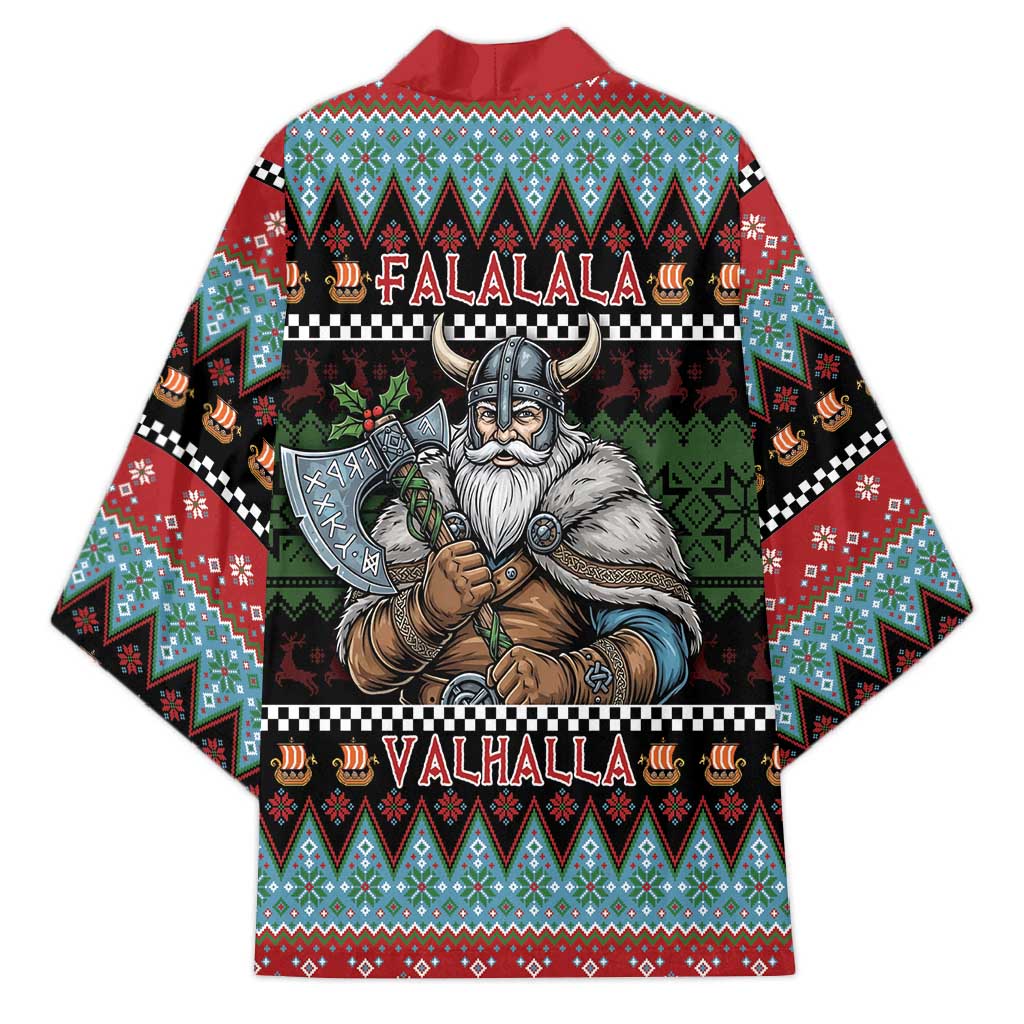 Vikings Christmas Kimono Warrior Santa - Wonder Print Shop