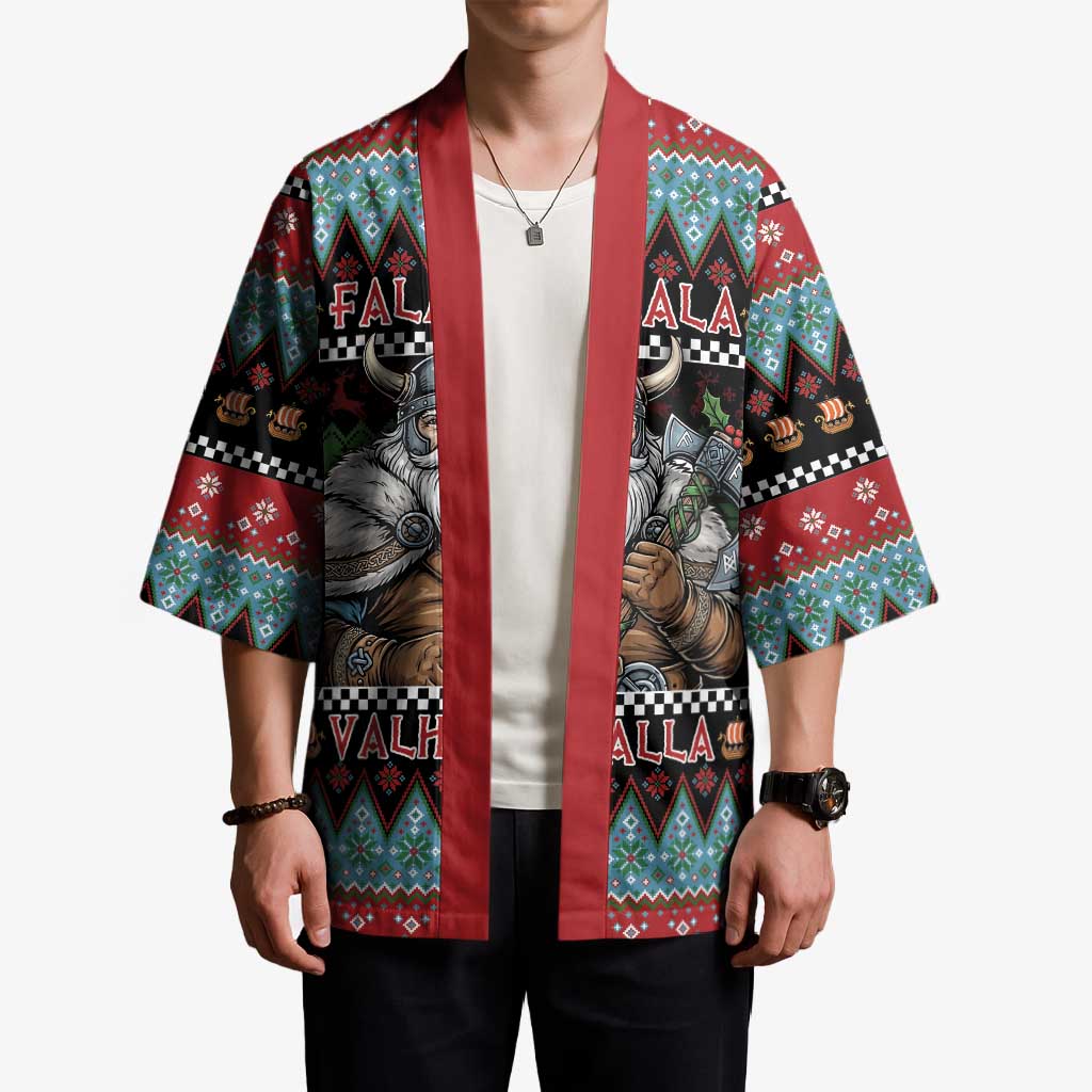Vikings Christmas Kimono Warrior Santa - Wonder Print Shop