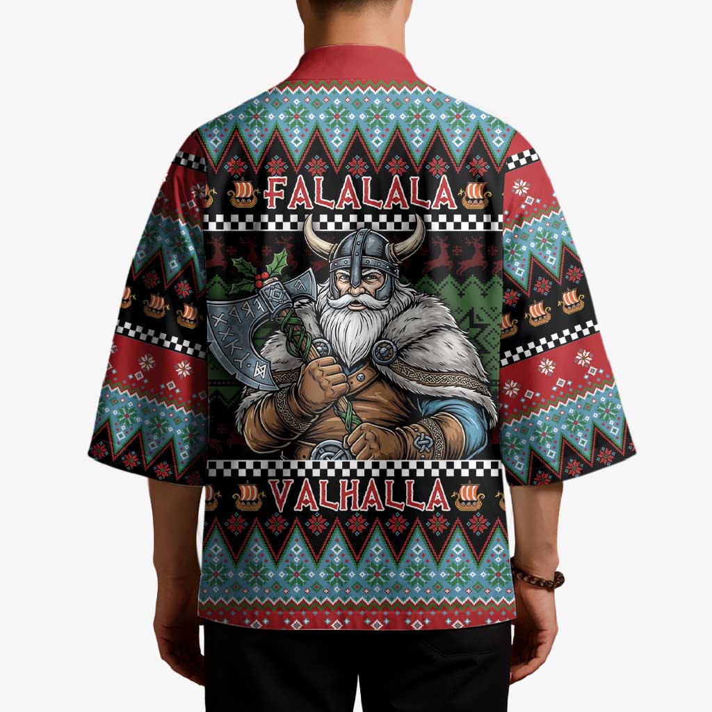 Vikings Christmas Kimono Warrior Santa - Wonder Print Shop