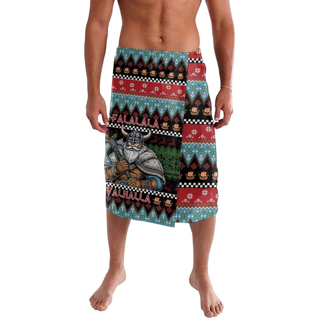 Vikings Christmas Lavalava Warrior Santa - Wonder Print Shop