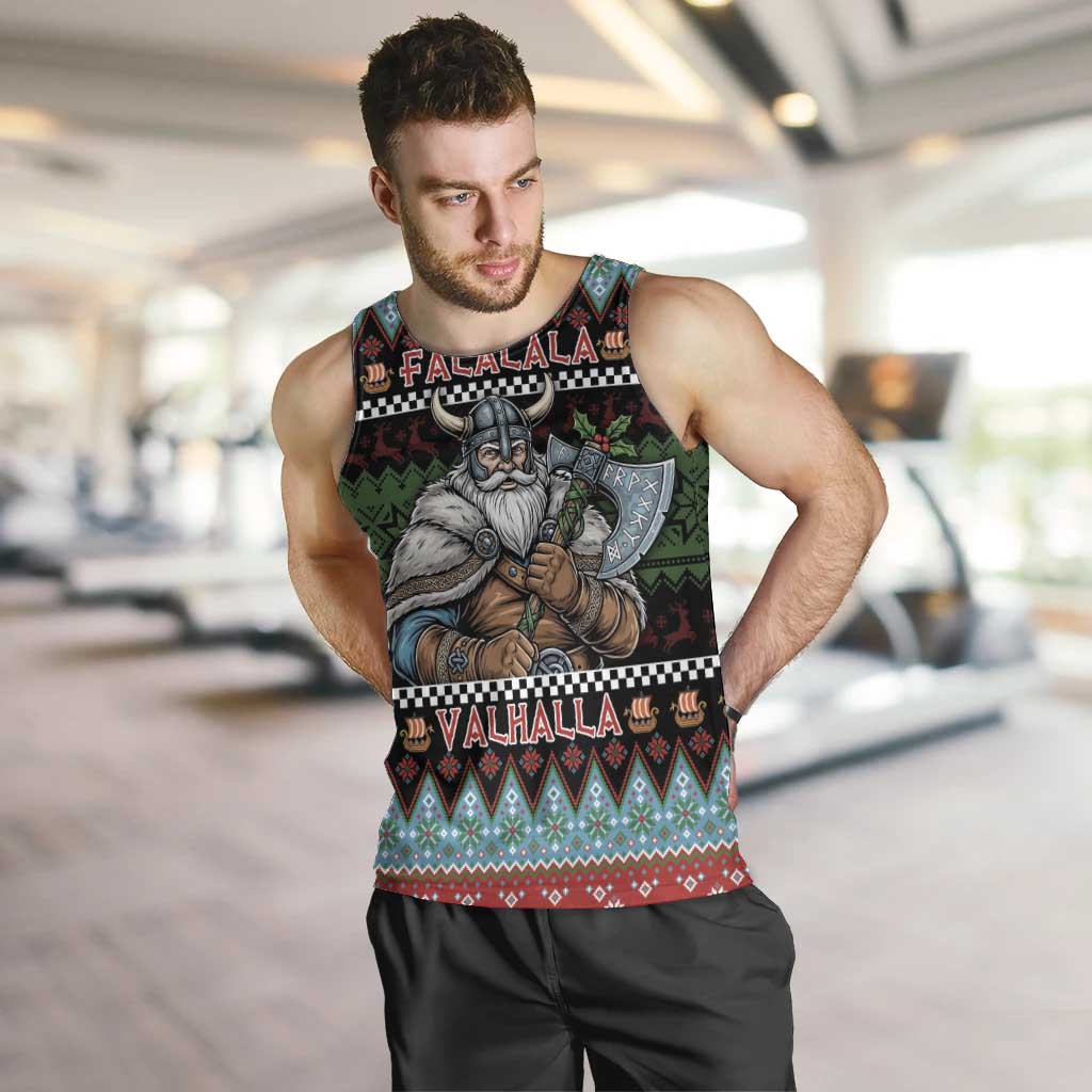 Vikings Christmas Men Tank Top Warrior Santa - Wonder Print Shop
