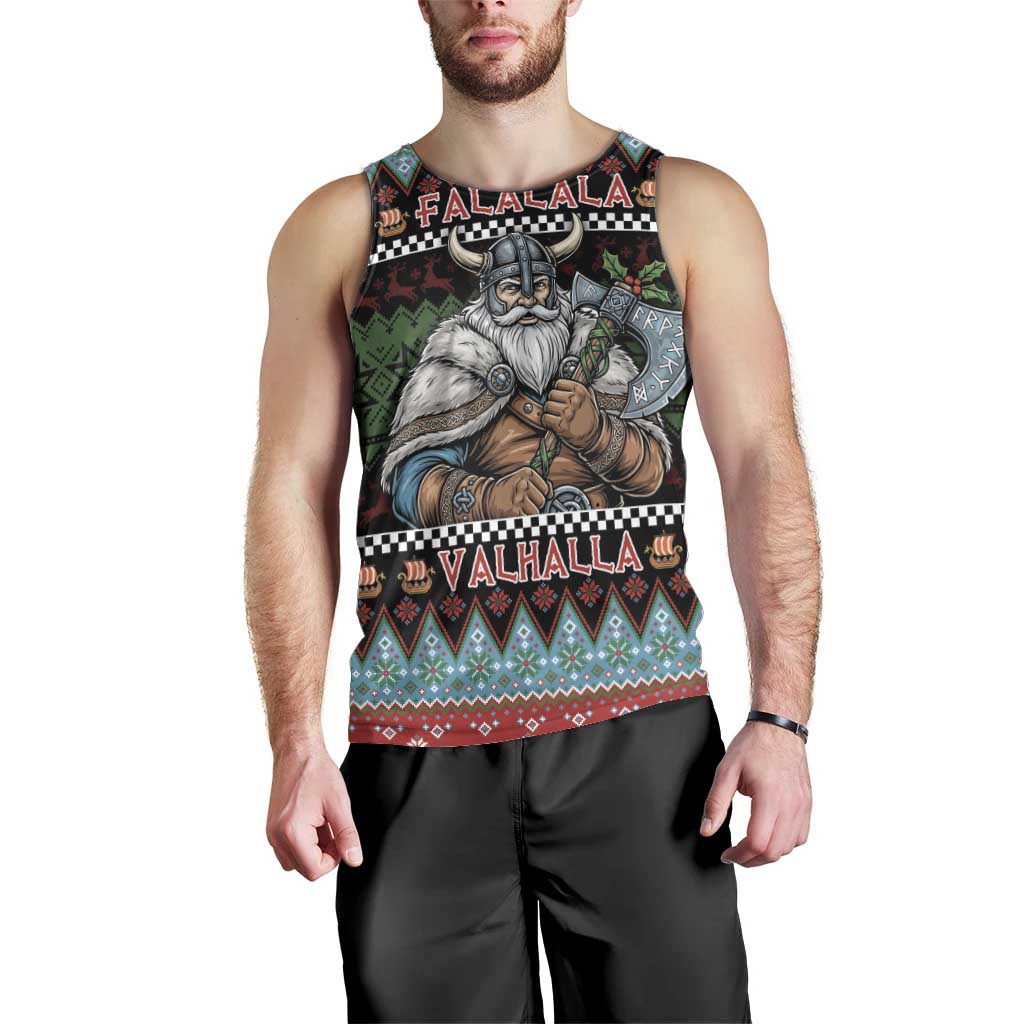 Vikings Christmas Men Tank Top Warrior Santa - Wonder Print Shop