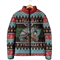 Vikings Christmas Padded Jacket Warrior Santa - Wonder Print Shop