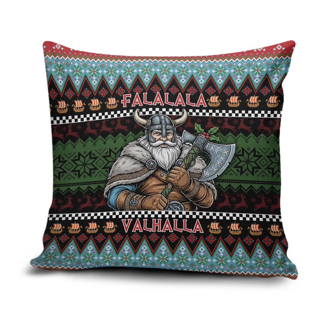 Vikings Christmas Pillow Cover Warrior Santa - Wonder Print Shop