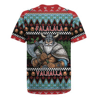 Vikings Christmas Rugby Jersey Warrior Santa - Wonder Print Shop