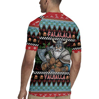 Vikings Christmas Rugby Jersey Warrior Santa - Wonder Print Shop