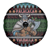Vikings Christmas Spare Tire Cover Warrior Santa - Wonder Print Shop