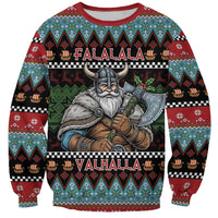 Vikings Christmas Sweatshirt Warrior Santa - Wonder Print Shop