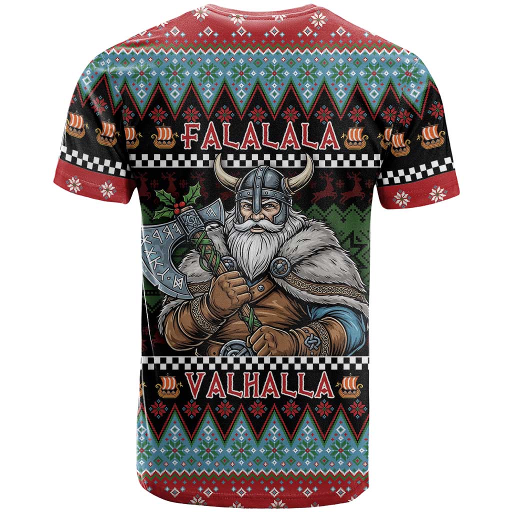 Vikings Christmas T Shirt Warrior Santa - Wonder Print Shop